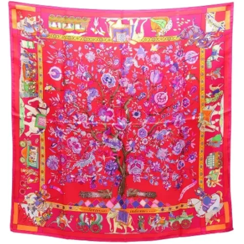 Pre-owned Silk scarves , female, Sizes: ONE SIZE - Hermès Vintage - Modalova