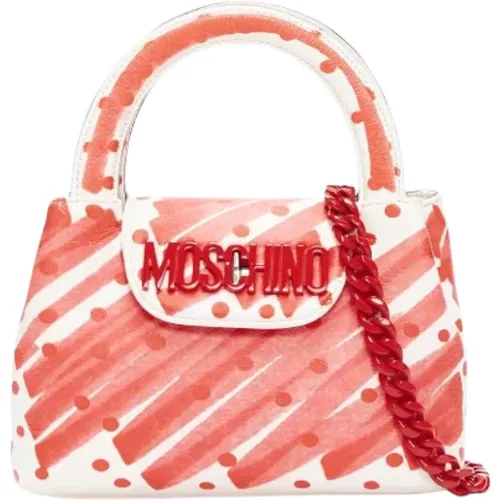 Pre-owned Leather handbags , female, Sizes: ONE SIZE - Moschino Pre-Owned - Modalova