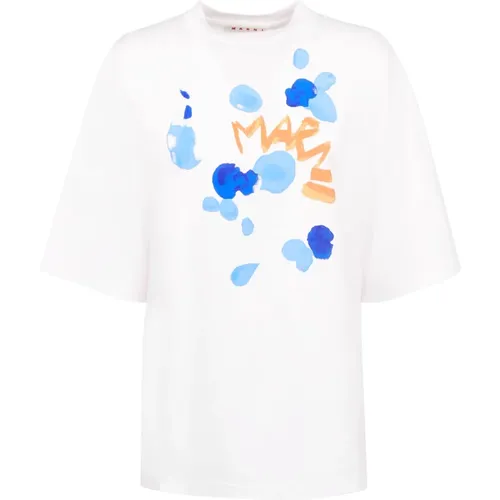 T-Shirt , Herren, Größe: M - Marni - Modalova