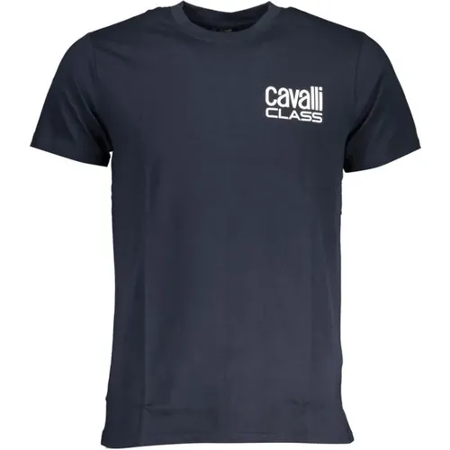 Druck Logo Rundhals T-Shirt - Cavalli Class - Modalova