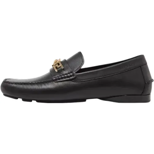 Pre-owned Leather flats , female, Sizes: 11 UK - Versace Pre-owned - Modalova