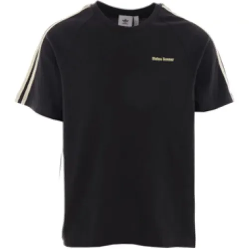 Wales Bonner Schwarze T-Shirts und Polos , Herren, Größe: L - Adidas - Modalova