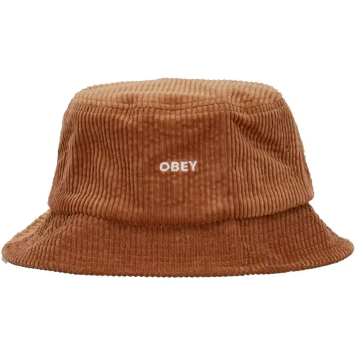 Mutiger Cord Bucket Hat Braun Obey - Obey - Modalova