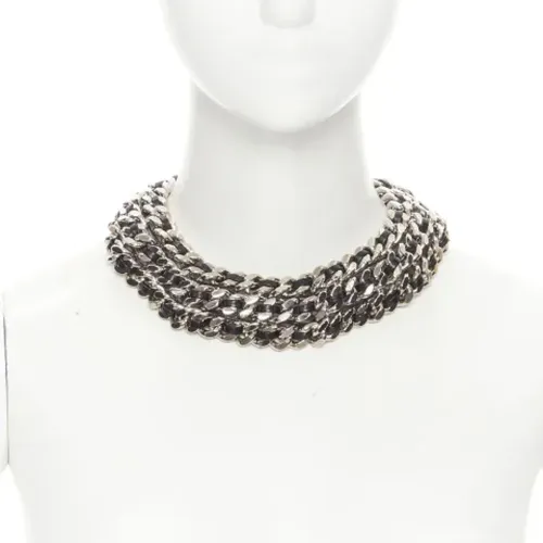 Pre-owned Metal necklaces , female, Sizes: ONE SIZE - Saint Laurent Vintage - Modalova