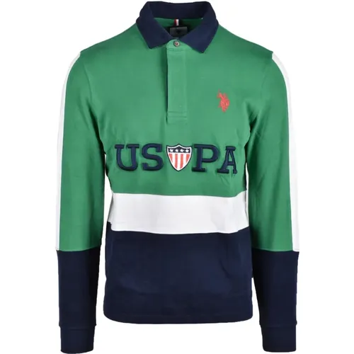 Baumwoll-Poloshirt , Herren, Größe: 2XL - U.S. Polo Assn. - Modalova