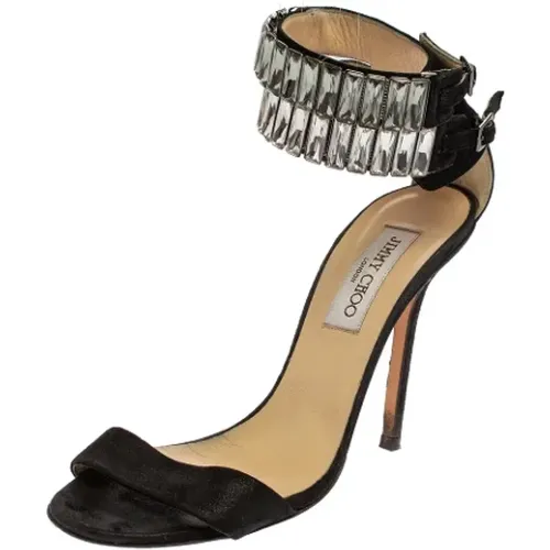 Pre-owned Fabric sandals , female, Sizes: 5 1/2 UK - Jimmy Choo Pre-owned - Modalova