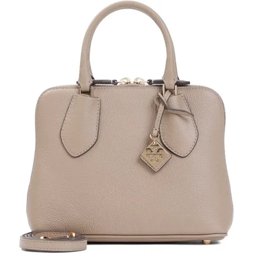 Neutral Leather Handbag Swing Style , female, Sizes: ONE SIZE - TORY BURCH - Modalova