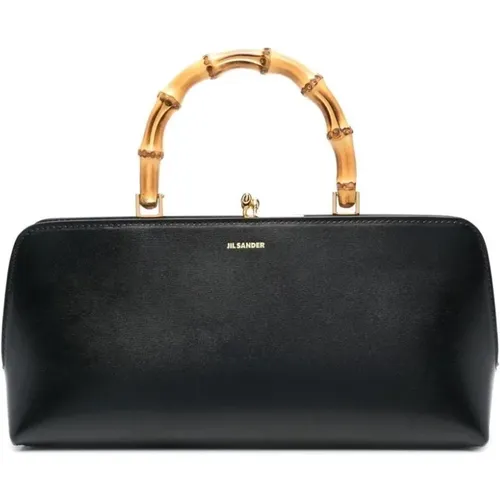 Bamboo Handbag Clutch Metal Frame , female, Sizes: ONE SIZE - Jil Sander - Modalova