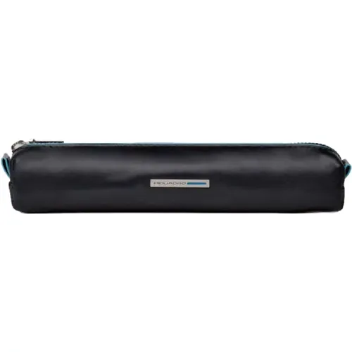 Leather Horizontal Zipper Pen Case , unisex, Sizes: ONE SIZE - Piquadro - Modalova