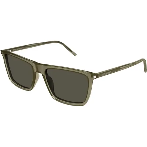 Frame with Grey Lenses , unisex, Sizes: 56 MM - Saint Laurent - Modalova