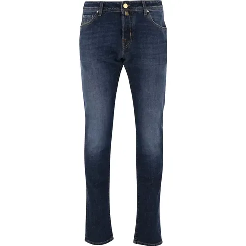 Stretch Cotton Denim Slim Fit Jeans , Herren, Größe: W29 - Jacob Cohën - Modalova