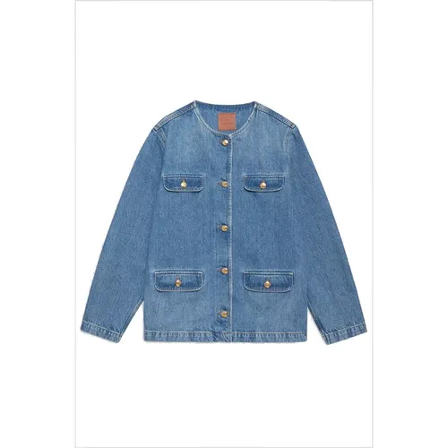 Denim Blaue Jacke Janet Modell - Anine Bing - Modalova