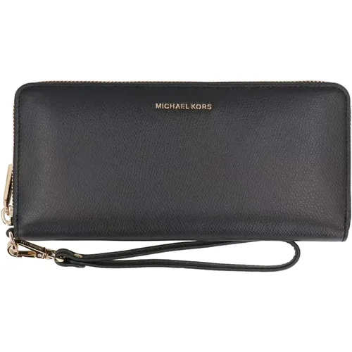 Körniges Leder Continental Wallet mit Reißverschluss , Damen, Größe: ONE Size - Michael Kors - Modalova