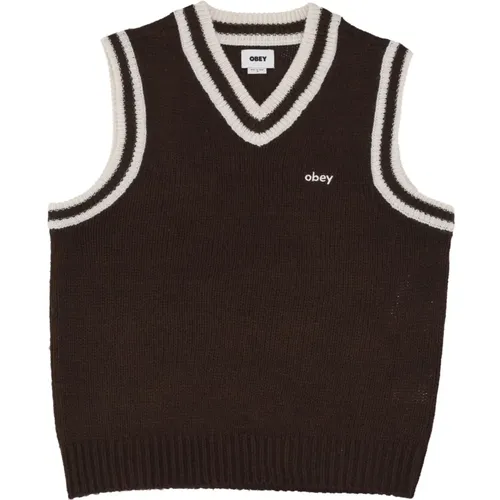 Java Multi Sweater Vest , Herren, Größe: S - Obey - Modalova