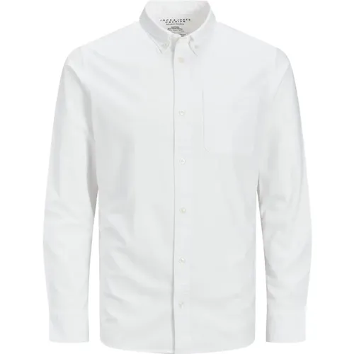 Slimfit Oxford Button-Down Hemd , Herren, Größe: L - jack & jones - Modalova