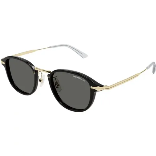 Smoke Sunglasses Mb0336S 001 , male, Sizes: 48 MM - Montblanc - Modalova