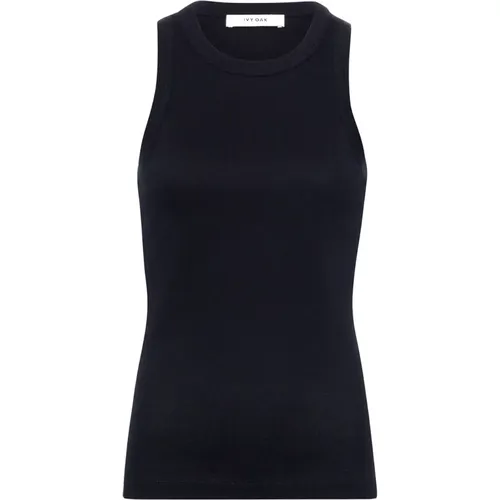 Bequemes Baumwolltanktop Navy Blau , Damen, Größe: S - IVY OAK - Modalova