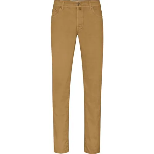 Slim Fit Washed Cotton Jeans , male, Sizes: W35, W32, W31 - Jacob Cohën - Modalova
