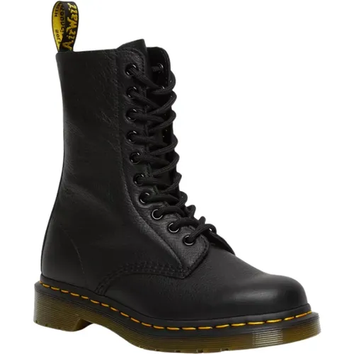 Hohe Lederstiefel in Schwarz , Damen, Größe: 36 EU - Dr. Martens - Modalova