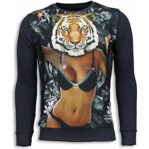 Tiger Chick Sweater - Pullover Herren - 5789G , Herren, Größe: 2XL - Local Fanatic - Modalova