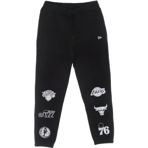 NBA Logo Sweatpants Tracksuit Schwarz , Herren, Größe: L - new era - Modalova