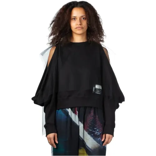 Schwarzer Tüll Pullover , Damen, Größe: S - Undercover - Modalova