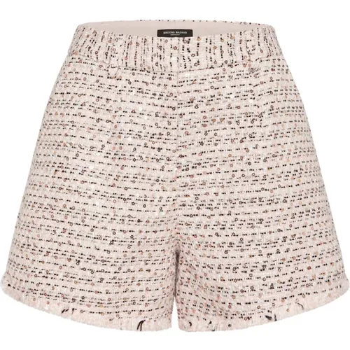 Crystal Sequin Trim Shorts , female, Sizes: XS, S, L - Bruuns Bazaar - Modalova