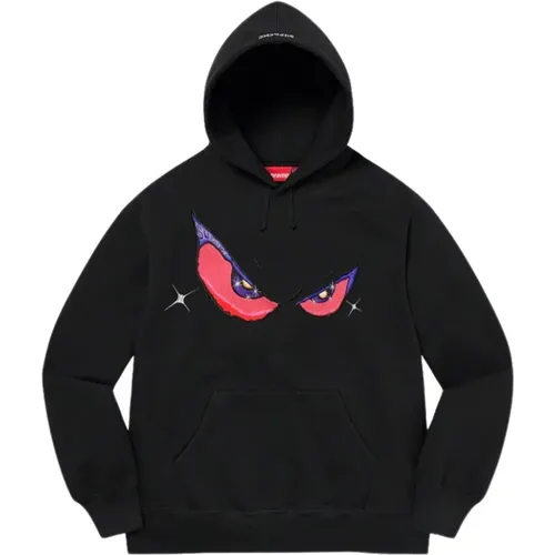 Limitierte Auflage Eyes Hooded Sweatshirt Schwarz - Supreme - Modalova