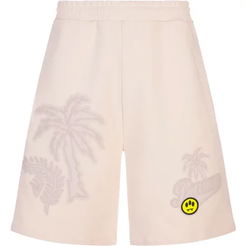Bermuda Shorts with Embossed Pattern , female, Sizes: XL, L, S, XS, M - Barrow - Modalova