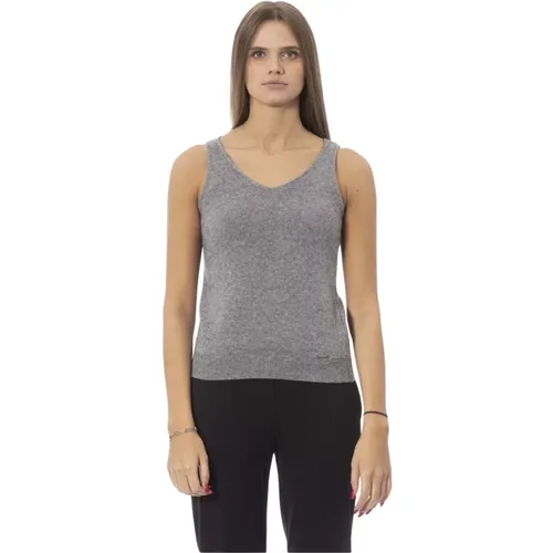 Geripptes Tanktop Trend Volterra , Damen, Größe: M - Baldinini - Modalova