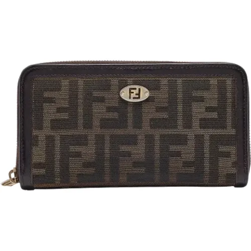 Pre-owned Canvas wallets , female, Sizes: ONE SIZE - Fendi Vintage - Modalova