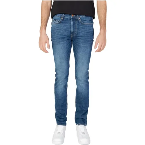 Blaue Abgetragene Jeans , Herren, Größe: W33 L32 - GAS - Modalova