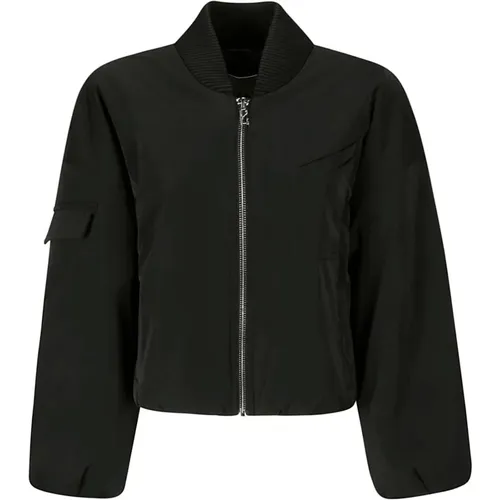 Oversized Short Bomber Jacket , Damen, Größe: 2Xs/Xs - Ganni - Modalova