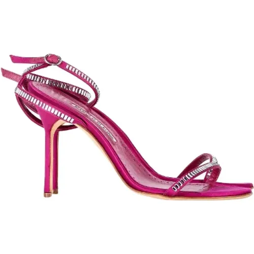 Pre-owned Stoff heels - Manolo Blahnik Pre-owned - Modalova