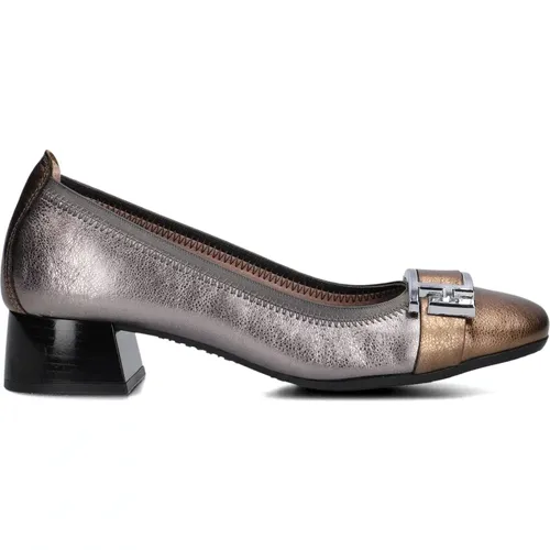 Silberne Leder Ballerinas - Hispanitas - Modalova