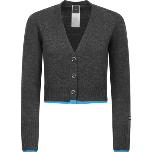 Grey Sweater Aw24 Elegant Style , female, Sizes: M, S - pinko - Modalova