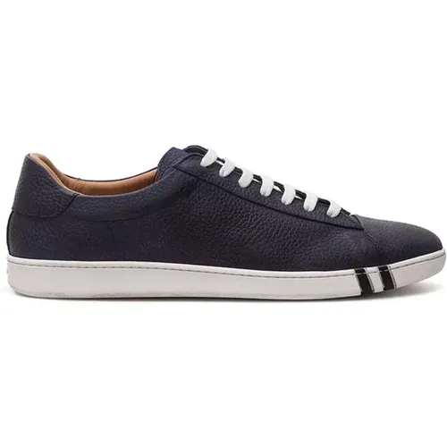 Blaue Ledersneakers für Männer , Herren, Größe: 41 EU - Bally - Modalova