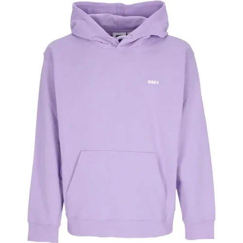 Bold Hood Lightweight Sweatshirt Lavender , male, Sizes: XL - Obey - Modalova