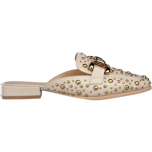 Studded Flat Mules , Damen, Größe: 42 EU - Alma en Pena - Modalova