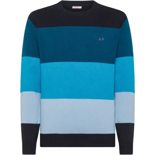 Striped Wool Sweater , male, Sizes: XL, M, L, S - Sun68 - Modalova