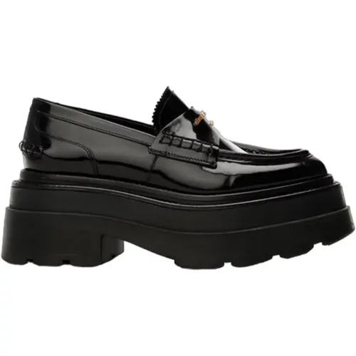 Elegant Glossy Leather Loafers , female, Sizes: 8 UK - alexander wang - Modalova