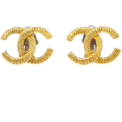 Pre-owned Metal earrings , female, Sizes: ONE SIZE - Chanel Vintage - Modalova