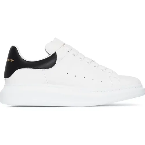 Oversize Leather Sneakers with White Heel , male, Sizes: 11 UK, 5 UK, 6 UK - alexander mcqueen - Modalova