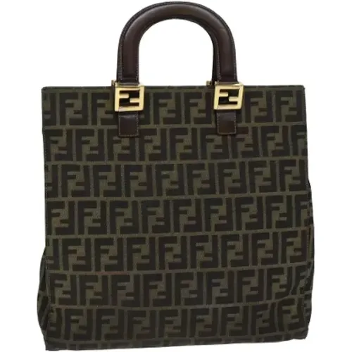 Pre-owned Canvas handbags , female, Sizes: ONE SIZE - Fendi Vintage - Modalova