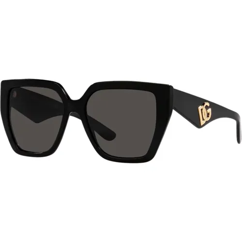 Elegant Cat-Eye Sunglasses , female, Sizes: 55 MM - Dolce & Gabbana - Modalova