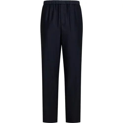 Night Sky Wool Trousers , male, Sizes: M, XL, L - Giorgio Armani - Modalova