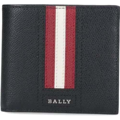 Hammered Leather Wallet , male, Sizes: ONE SIZE - Bally - Modalova