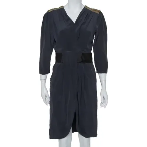 Pre-owned Silk dresses , female, Sizes: M - Fendi Vintage - Modalova