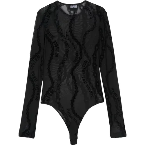 Schwarze Oberbekleidung für Frauen Aw24 , Damen, Größe: 2XS - Versace Jeans Couture - Modalova