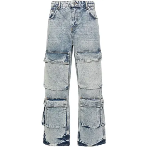 Wide Leg Denim Jeans , male, Sizes: W33 - Represent - Modalova